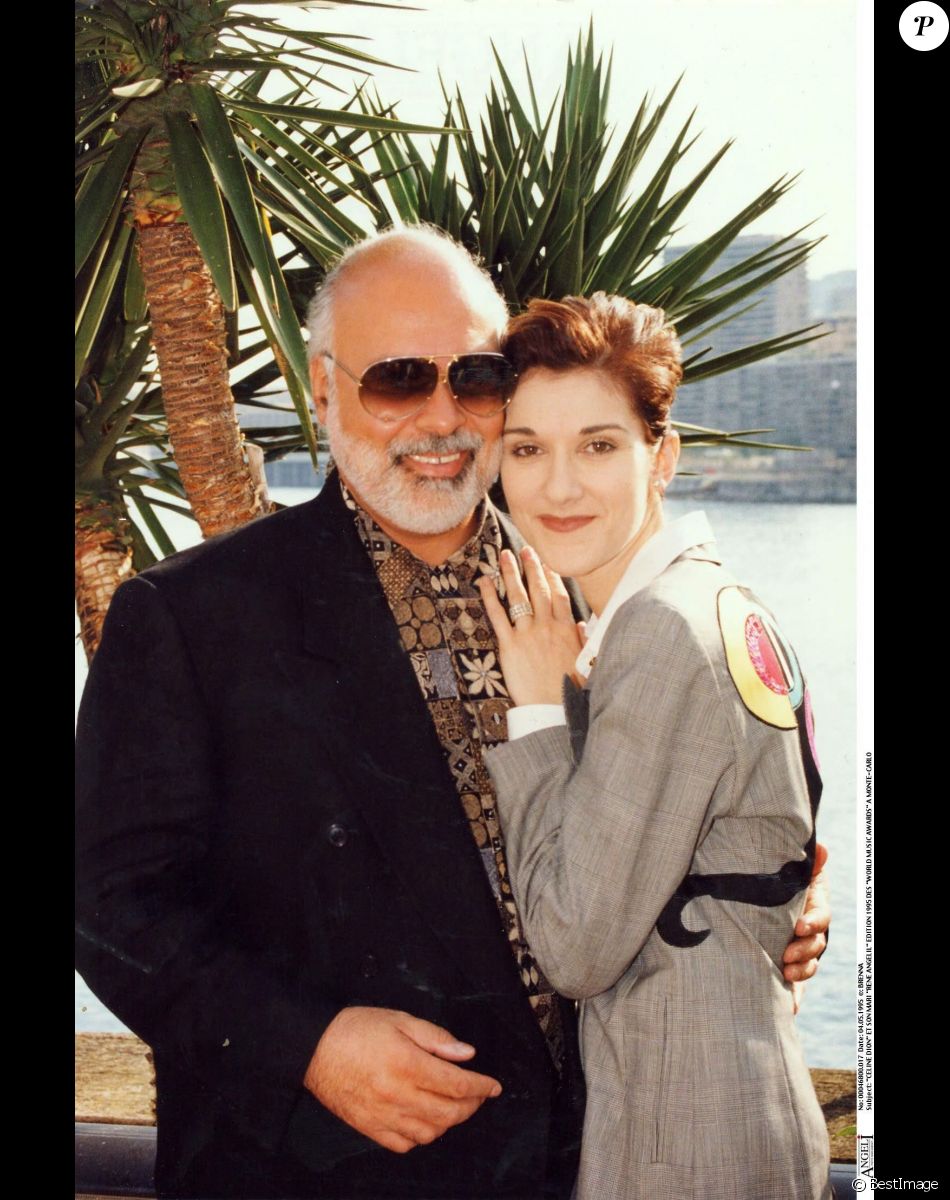 Archives - Céline Dion et son mari René Angelil en 1995 à Monte-Carlo