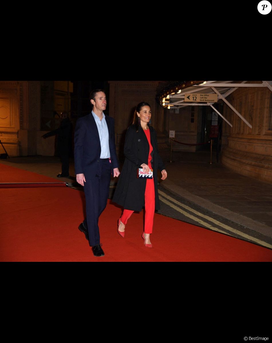 Pippa Middleton et son mari James Matthews - Arrivées au spectacle "Luzia" du cirque du Soleil au royal Albert Hall à Londres le 13 janvier 2022