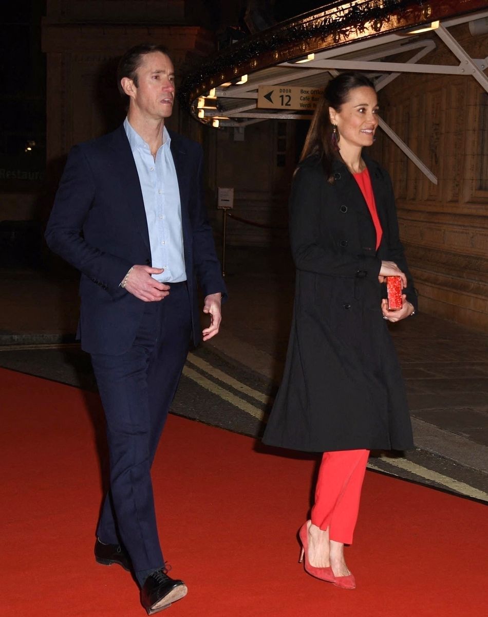 Pippa Middleton et son mari James Matthews - Arrivées au spectacle "Luzia" du cirque du Soleil au royal Albert Hall à Londres le 13 janvier 2022