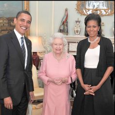 les Obama et la reine Elizabeth II