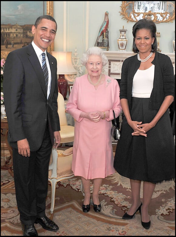 les Obama et la reine Elizabeth II