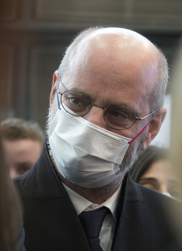 Jean-Michel Blanquer, ministre de l'éducation nationale - Le premier ministre assiste à la 46ème finale de la compétition des métiers WorldSkills à Chassieu près de Lyon le 14 janvier 2022. © Sandrine Thesillat / Panoramic / Bestimage 