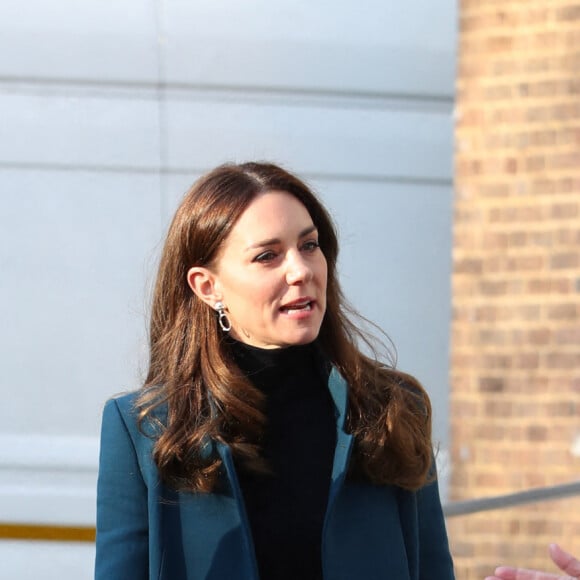 Catherine (Kate) Middleton, duchesse de Cambridge et Le prince William, duc de Cambridge visitent le "Foundling Museum" à Londres le 19 janvier 2022. Le Foundling Museum raconte l'histoire du Foundling Hospital, la première organisation caritative pour enfants du Royaume-Uni fondée en 1739 en tant que foyer pour les enfants dont les mères ne pouvaient pas les garder ou s'occuper d'eux.