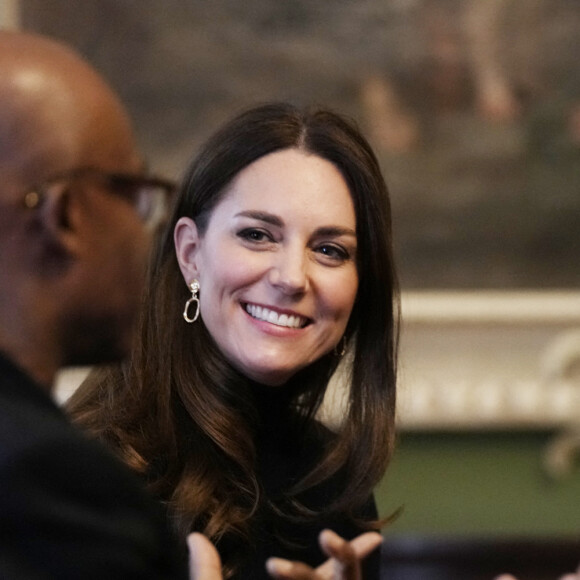 Catherine (Kate) Middleton, duchesse de Cambridge, au "Foundling Museum" à Londres le 19 janvier 2022. 
