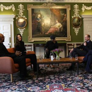 Catherine (Kate) Middleton, duchesse de Cambridge et Le prince William, duc de Cambridge visitent le "Foundling Museum" à Londres le 19 janvier 2022.
