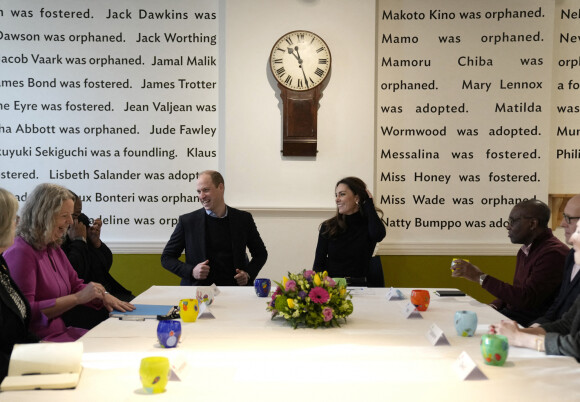 Catherine (Kate) Middleton, duchesse de Cambridge et Le prince William, duc de Cambridge visitent le "Foundling Museum" à Londres le 19 janvier 2022.