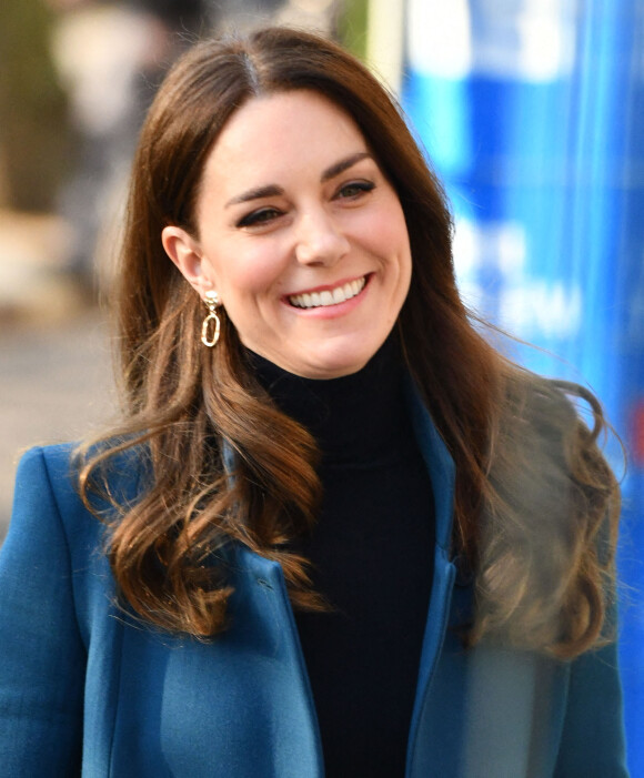 Catherine (Kate) Middleton, duchesse de Cambridge au "Foundling Museum" à Londres le 19 janvier 2022. Le Foundling Museum raconte l'histoire du Foundling Hospital, la première organisation caritative pour enfants du Royaume-Uni fondée en 1739 en tant que foyer pour les enfants dont les mères ne pouvaient pas les garder ou s'occuper d'eux. 