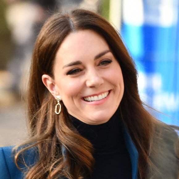 Catherine (Kate) Middleton, duchesse de Cambridge au "Foundling Museum" à Londres le 19 janvier 2022. Le Foundling Museum raconte l'histoire du Foundling Hospital, la première organisation caritative pour enfants du Royaume-Uni fondée en 1739 en tant que foyer pour les enfants dont les mères ne pouvaient pas les garder ou s'occuper d'eux. 