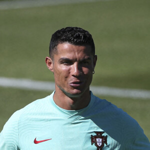 Cristiano Ronaldo - Entraînement de l'équipe du Portugal pour l'Euro 2020 au Complexe sportif Cidade do Futebol à Algés, Portugal, le 7 juin 2021. © Atlantico Press/Zuma Press/Bestimage