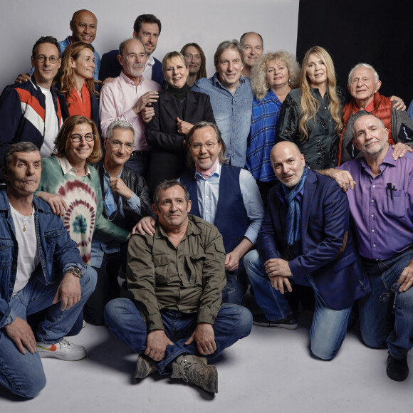 Exclusif - Billy, Dorothée, Hélène Rollès, Michel Klein et les amis de Dorothée - Backstage - Enregistrement de l'émission "La Chanson secrète 10", diffusée sur TF1 le 22 janvier 2022. © Jacovides-Moreau / Bestimage