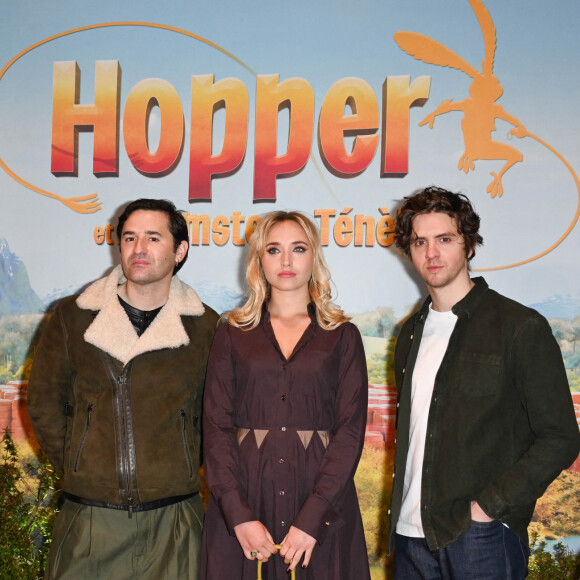 Nicolas Maury, Chloé Jouannet et Thomas Solivéres - Avant première du dessin animé "Hopper et le hamster des ténèbres" de B.Mousquet et B.Stassen au cinéma Gaumont Marignan à Paris, le 23 janvier 2022. © Coadic Guirec / Bestimage