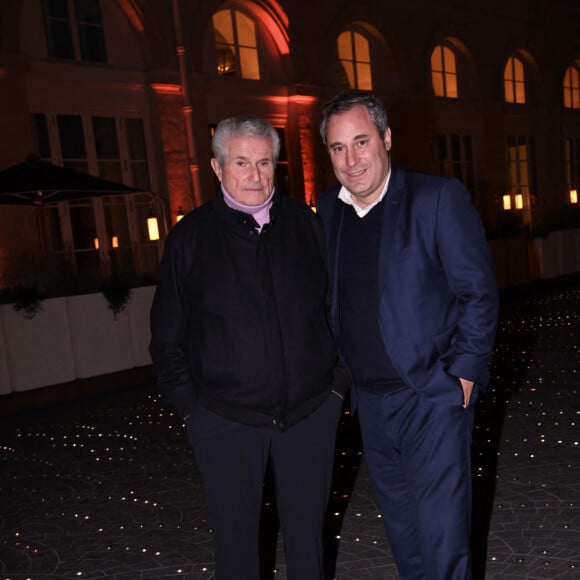 Claude Lelouch, Benjamin Patou - Soirée d'inauguration du restaurant "Le Mimosa" (2 rue Royale 75008 Paris) de JF. Piège, B.Joannin (Président du Amiens SC) et B.Patou à Paris le 22 novembre 2021. © Rachid Bellak/Bestimage 