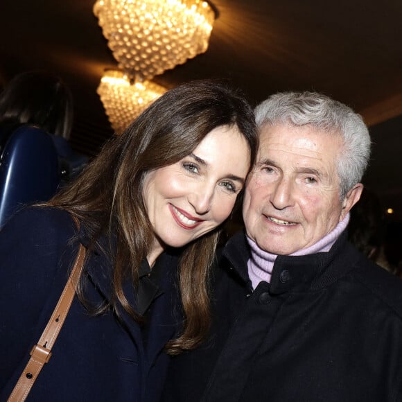 Elsa Zylberstein , Claude Lelouch lors de la soirée d'hommage au compositeur Francis Lai au Grand Rex à Paris le 5 novembre 2021. © Cédric Perrin / Bestimage 