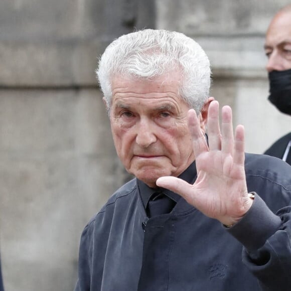 Claude Lelouch - Obsèques de Jean-Paul Belmondo en en l'église Saint-Germain-des-Prés, à Paris le 10 septembre 2021. © Cyril Moreau / Bestimage 