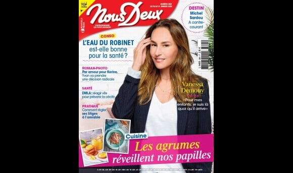 Vanessa Demouy fait la couverture du nouveau numéro du magazine "Nous Deux"
