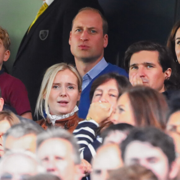 Le prince William, duc de Cambridge, Catherine (Kate) Middleton, duchesse de Cambridge et leurs enfants, le prince George et la princesse Charlotte, assistent à un match de Premier League opposant Norwich City à Aston Villa au stade Carrow Road, à Norwich, Royaume Uni, le 5 octobre 2019.