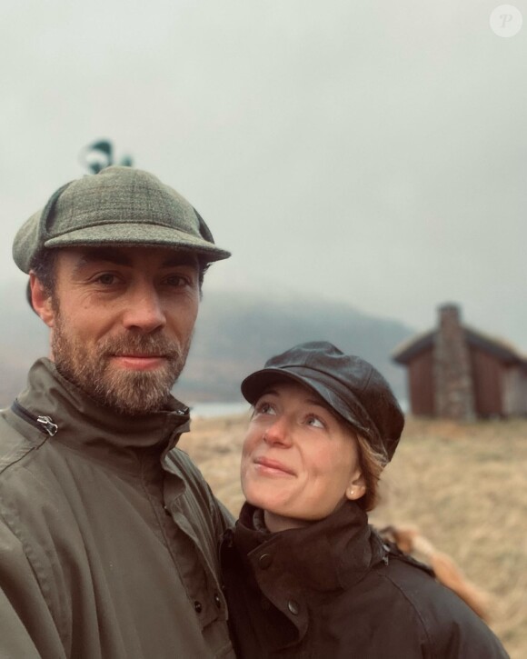James Middleton et sa femme Alizée Thevenet sur Instagram, janvier 2022.