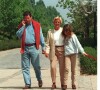 Patrick et Isabelle Balkany en famille à Levallois-Perret en 1997