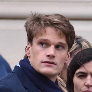 Yannick Agnel et Valérie Nicalas - Les obsèques de Camille Muffat en l'église Saint Jean-Baptiste-Le Voeu à Nice.