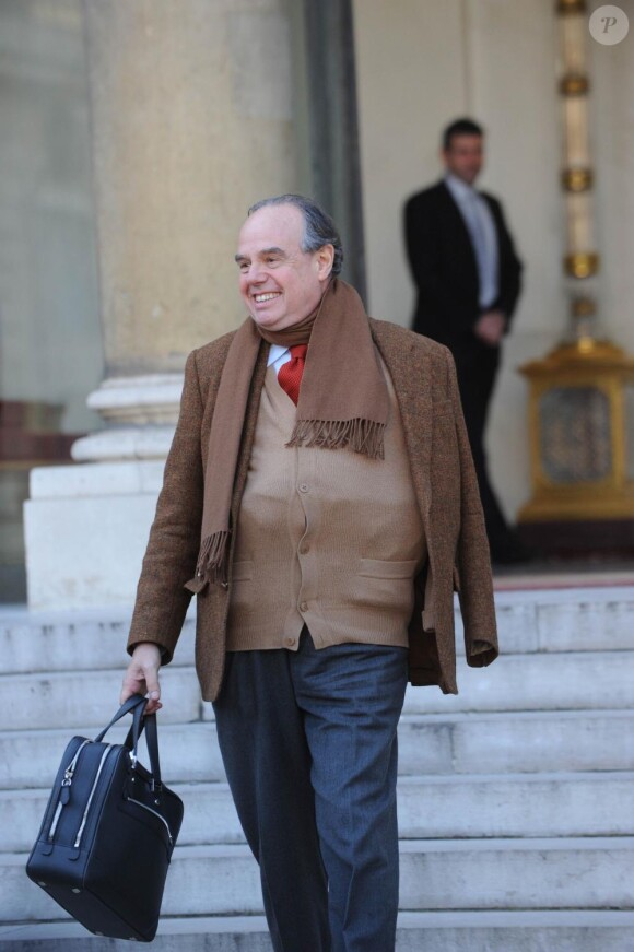 Frédéric Mitterrand au conseil des Ministres. 5/01/2010