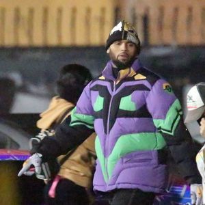 Chris Brown sur le tournage de son dernier clip vidéo à Los Angeles le 3 novembre 2011 