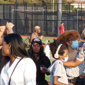 Jamie Foxx lors d'un match de baseball des célébrités dans le quartier de Valley Glen à Los Angeles, Californie, Etats-Unis, le 23 août 2021. © Julia Mineeva/TheNEWS2/Zuma Press/Bestimage 