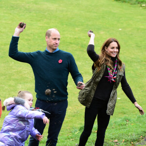 Le prince William et Kate Middleton rendent visitent aux scouts à Alexandra Park pour leur campagne