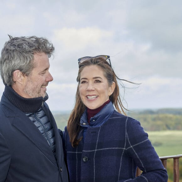 Le prince Frederik et la princesse Mary de Danemark visitent Haslev, à l'occasion du 150 ème anniversaire de la ville, le 11 octobre 2021.