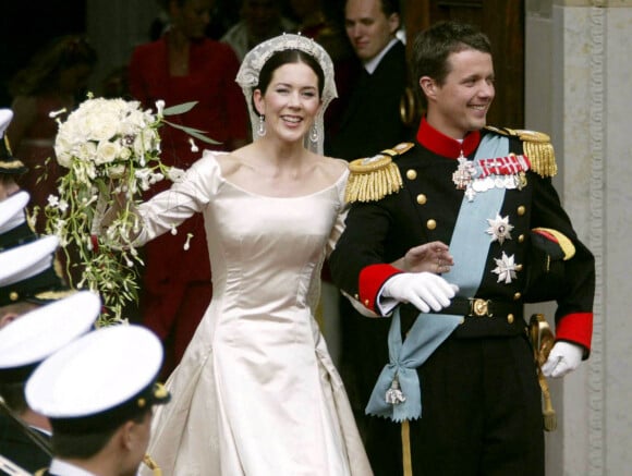 Mariage du prince Frederik de Danemarl et Mary Donaldson à Copenhague, en 2004.