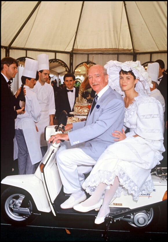 Caroline et Eddie Barclay le jour de leur mariage en 1988, à Paris.