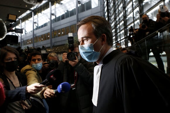 Maître Fabien Rajon, avocat de Jennifer Cleyret-Marrel, mère de Maëlys, lors du procès en assises de Nordhal Lelandais, à Grenoble, Isère, France, le 31 janvier 2022. © Pascal Fayolle/Bestimage 