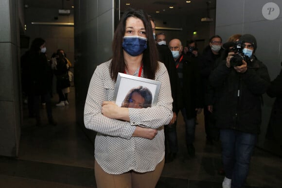 Jennifer Cleyret-Marrel, mère de Maëlys, lors du procès en assises de Nordhal Lelandais, à Grenoble, Isère, France, le 31 janvier 2022. © Pascal Fayolle/Bestimage 