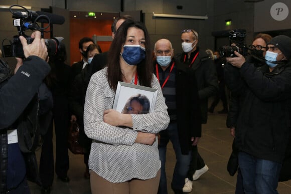 Jennifer Cleyret-Marrel, mère de Maëlys, lors du procès en assises de Nordhal Lelandais, à Grenoble, Isère, France, le 31 janvier 2022. © Pascal Fayolle/Bestimage 