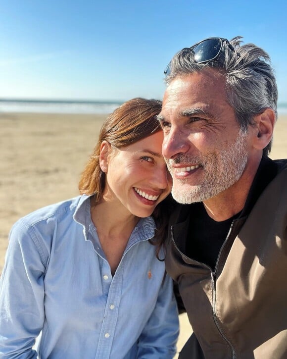 Patrick Guérineau et Lou à la plage, octobre 2021