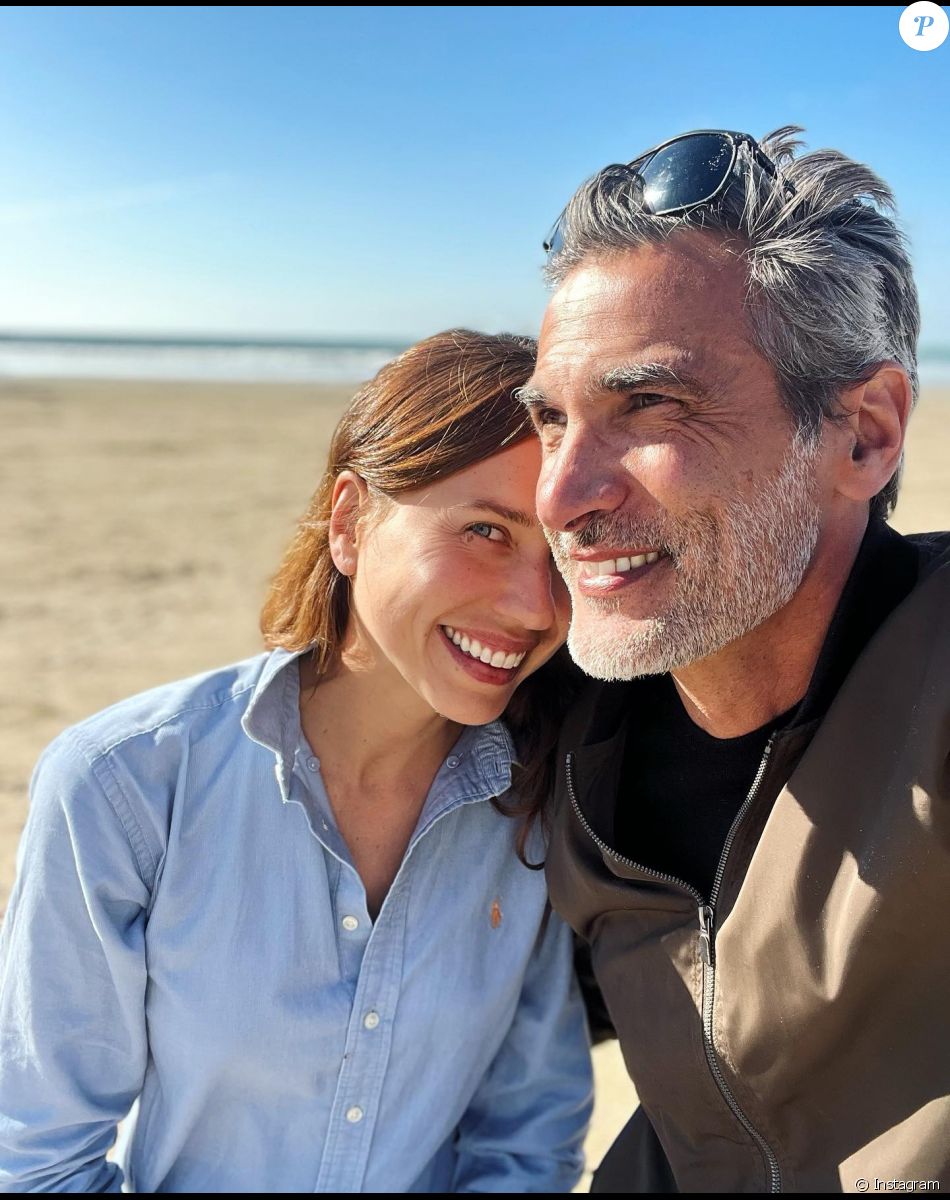 Patrick Guérineau et Lou à la plage, octobre 2021