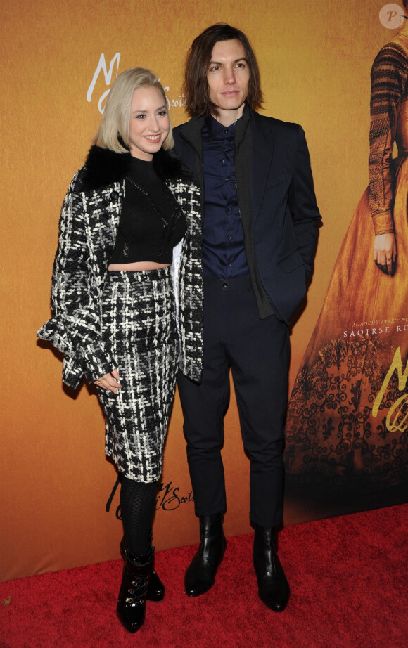 Jazmin Grace Grimaldi et son compagnon Ian Mellencamp - Avant-première du film "Mary Queen of Scots" au "Paris Theatre" à New York, le 4 décembre 2018.