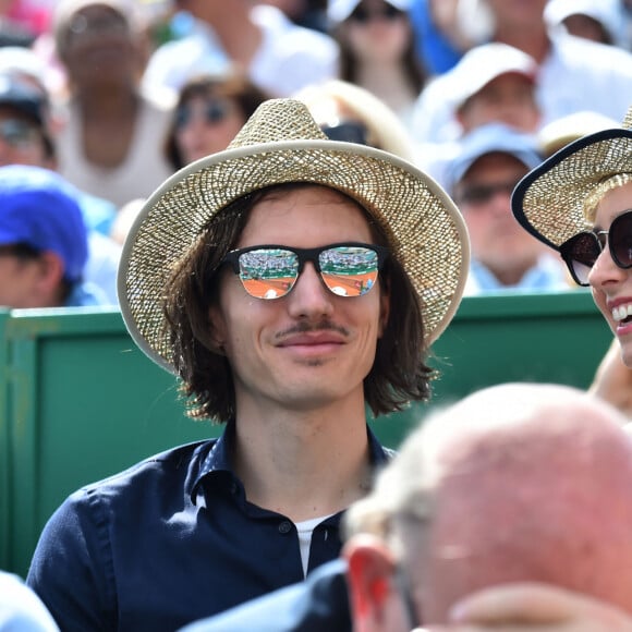 Jazmin Grace Grimaldi (la fille du prince Albert II de Monaco) et son compagnon Ian Mellencamp assistent au Rolex Monte Carlo Masters 2018 de tennis, au Monte Carlo Country Club à Roquebrune Cap Martin le 18 avril 2018. © Bruno Bebert / Bestimage