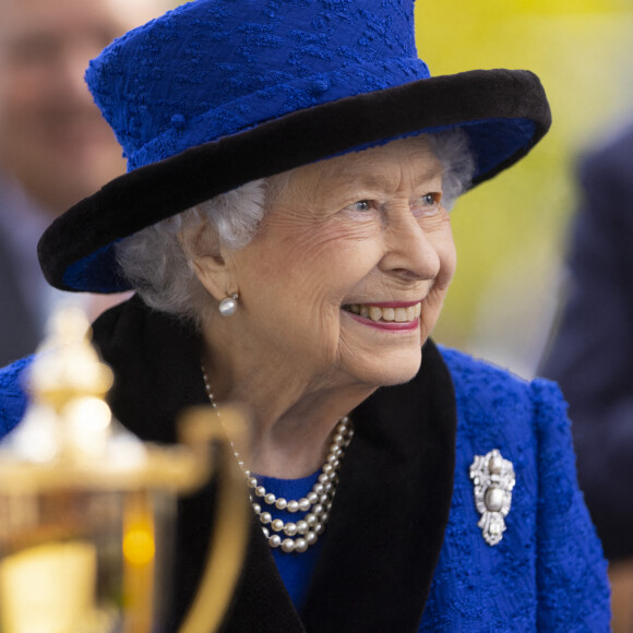 La reine Elisabeth II d'Angleterre lors des Champions Day à Ascot.