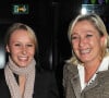 Marion Maréchal et Marine Le Pen - Cocktail dinatoire pour celebrer les 9 ans de "L'Aventure" à Paris le 13 Novembre 2012.