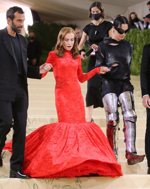 Isabelle Huppert attending the Metropolitan Museum of Art Costume Institute Benefit Gala 2021 in New York City, NY, USA on September 13, 2021. Photo by Charles Guerin/ABACAPRESS.COM 