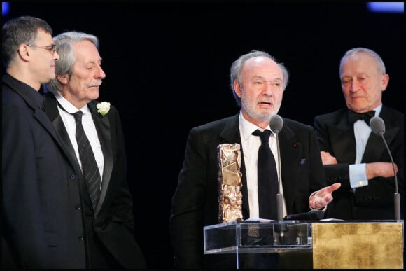 Jean Rochefort et Claude Berri aux César en 2008.