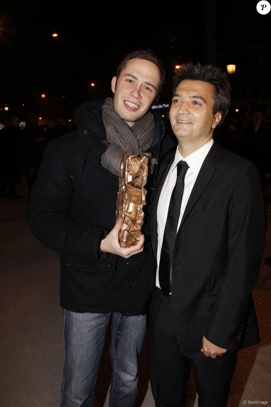 Darius et Thomas Langmann aux César en 2012. Purepeople