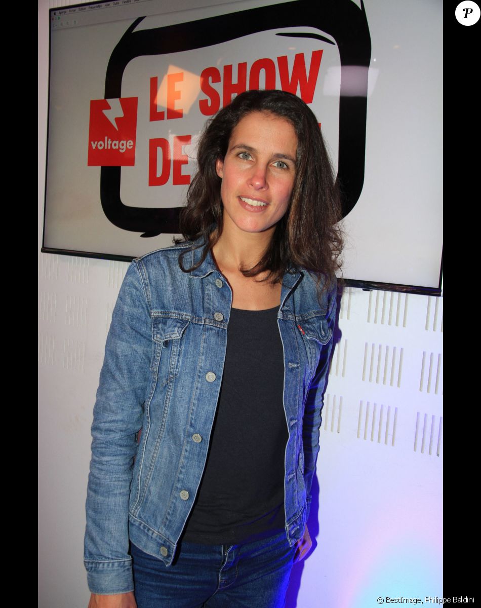 Exclusif - Clémence Castel (Koh-Lanta 2005 et 2018) lors de l'émission "Le Show de Luxe" sur la Radio Voltage à Paris , France, le 8 avril 2019. © Philippe Baldini/Bestimage