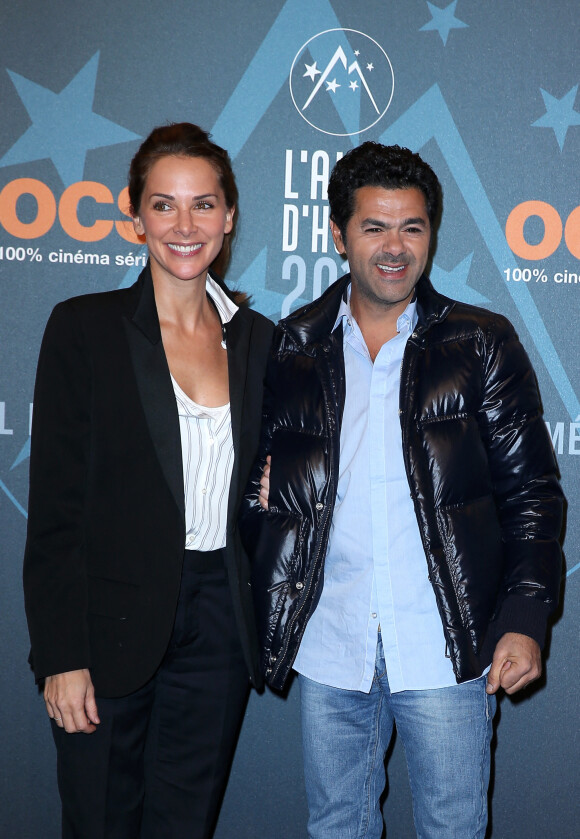 Jamel Debbouze et sa femme Mélissa Theuriau lors de la cérémonie de clôture du 19ème Festival International du film de Comédie de l'Alpe d'Huez.© Dominique Jacovides/Bestimage