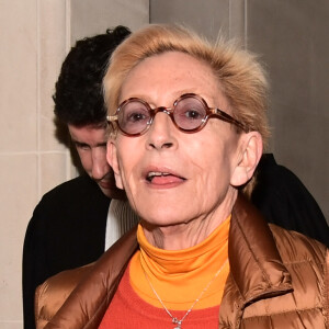 Isabelle Balkany à la sortie du tribunal de Paris pour un jugement en appel reporté au lendemain le 3 février 2020.
