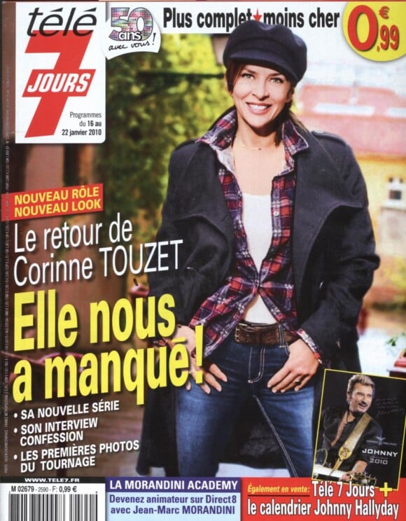 Corinne Touzet pose pour Télé 7 Jours