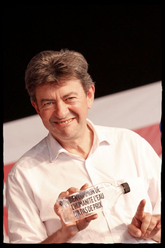 Jean-Luc Mélenchon lors de la 80e édition de la fête de L'Humanité à la Courneuve en 2010