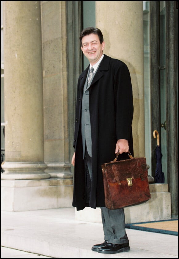 Jean-Luc Mélenchon lors d'un conseil des ministres à l'Elysée en 2000