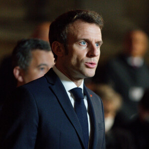 Le président Emmanuel Macron intervient lors d'une réunion informelle des ministres de l'Intérieur de l'union européenne à Tourcoing dans le Nord