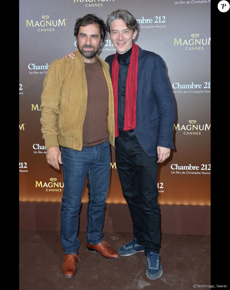 Grégory Montel et Swann Arlaud - After party du film "Chambre 212" sur la plage Magnum lors du 72e Festival International du Film de Cannes. Le 19 mai 2019. © Veeren/Bestimage